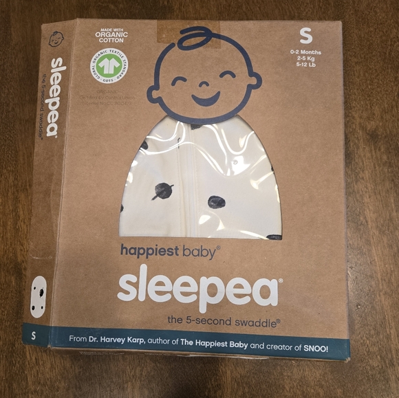 happiest Baby Sleepea 5 Second Baby Swaddle Ivory Planet Size S, 0-2 Months NEW - Picture 1 of 6